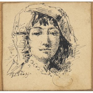 FILIPPO PALIZZI (Vasto, 1818 - Naples, 1899), Portrait of a young lady