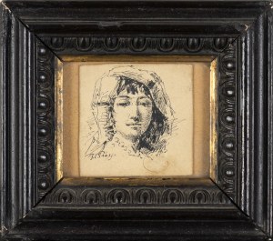 FILIPPO PALIZZI (Vasto, 1818 - Naples, 1899), Portrait of a young lady