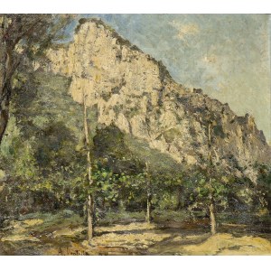 ATTILIO PRATELLA (Lugo, 1856 - Naples, 1949), Mountain landscape