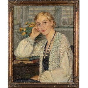LEONETTA CECCHI PIERACCINI (Poggibonsi, 1882 - Rome, 1977), Portrait of Anna Kuliscioff Casotti, 1937