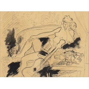 GINO SEVERINI (Cortona, 1883 - Paris, 1966), Female nude, 1941/1942. ca.