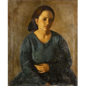 VIRGILIO GUIDI (Rome, 1891 - Venice, 1984), Portrait of a lady, 1920