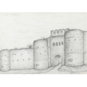 RICCARDO FRANCALANCIA (Assisi, 1886 - Rome, 1965), Castle, 1958