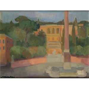 MARIO MAFAI (Rome, 1902 - 1965), Piazza del Popolo in Rome