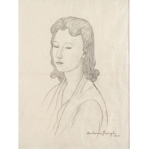 ANTONIO DONGHI (Rome, 1897 - 1963), Portait of a young lady, 1939
