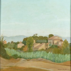 ANTONIO DONGHI (Rome, 1897 - 1963), Landscape, 1940