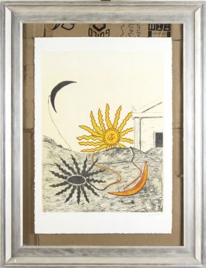 GIORGIO DE CHIRICO (Volo, 1888 - Rome, 1978), Sole spento e luna crescente, 1969