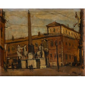 LUIGI SURDI (Naples, 1897 - Rome, 1959), Piazza del Quirinale, Rome, 1947
