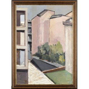 BEPPE GUZZI (Genova, 1902 - Rome, 1982), Urban landscape