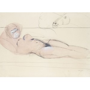 BRUNO CASSINARI (Piacenza, 1912 - Milan, 1992), Naked figure, 1966