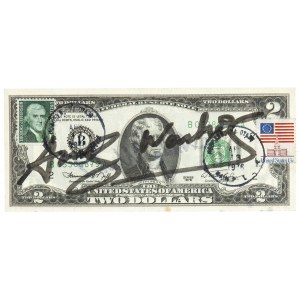 ANDY WARHOL (Pittsburgh, 1928 - New York, 1987), Two dollars (Thomas Jefferson), 1976