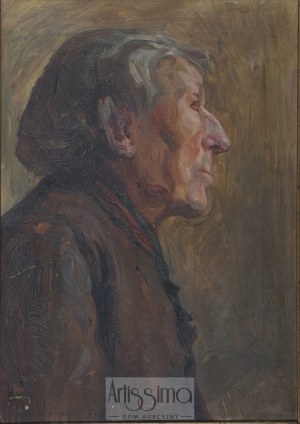 Leontyna Płonczyńska (1894–1959), Studium portretowe, 1916