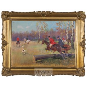 Jerzy Kossak (1886-1955), Hunting par force, 1941