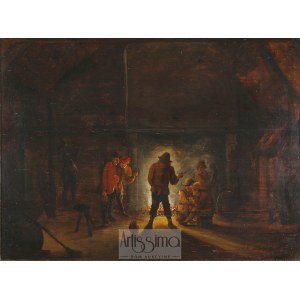 Naśladowca Davida Teniersa II, Scena w karczmie, XVIII w.?