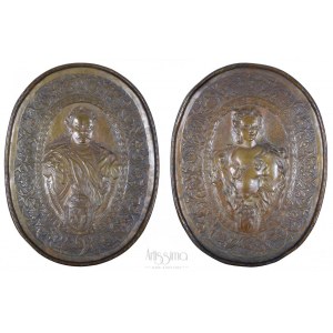 Para medalionów – Jan III Sobieski i Maria Klementyna Sobieska, XIX w.
