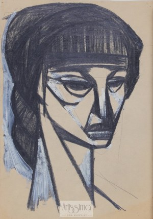 Roman Opałka (1931–2011), Głowa kobiety, ok. 1957
