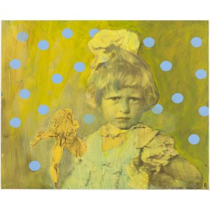 Krystyna Piotrowska (nar. 1949, Zabrze), Yellow Iris, 2022