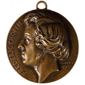 MEDAILLE, FRYDERYK CHOPIN, Karol Minter Fabrik, Warschau, nach 1837