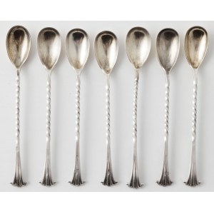 SEVEN Spoons, England, London, Thomas Bradbury, 1893