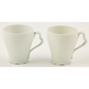 Pair of cups Iris pattern, Germany, Rosenthal, Selb, 20th century.