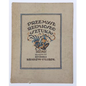 Przemysł Rzemiosło Sztuka, Rocznik III. Numer 3-4, proj. okładki Witkiewicz?