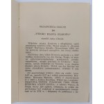 Adam Chmiel. Riaditeľ Archiwum Akt Dawnych m. Krakowa, Všeobecné vysvetlenia k pohľadu Stoł. Król. M. Krakova z polovice 17. storočia od Jana Gumowského