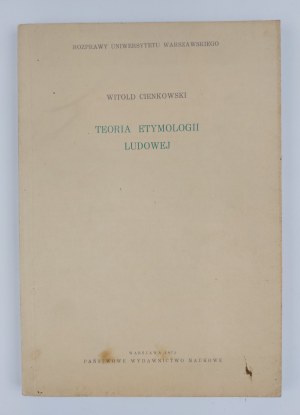 Witold Cienkowski, Teoria etymologii ludowej