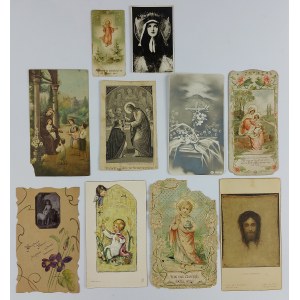 Set mit alten Heiligenbildern (10 Stück)