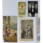 Set of old pictures of saints (10 pieces)