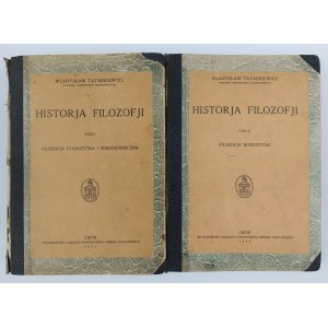 Władysław Tatarkiewicz, Historja Filozofii I. zväzok II. zväzok