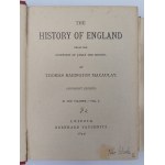 Thomas Babington Macaulay, Dejiny Anglicka (zväzky I-III z X)