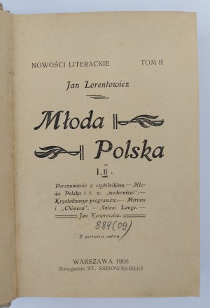 Jan Lorentowicz (Autograf), Młoda Polska Tom I-II