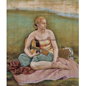 Slawomir Chrystow, A GIRL WITH A GUITAR, 2020