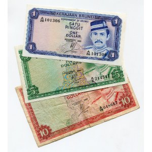 Brunei 1 - 5 - 10 Ringgit 1983 - 1986