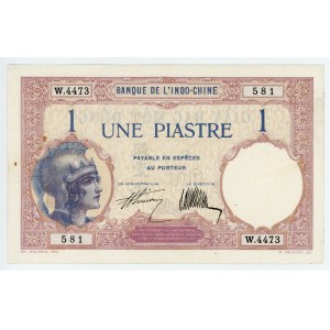 French Indochina 1 Piastre 1927 - 1931 (ND)