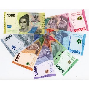 Indonesia Ful Set of Banknotes 2022