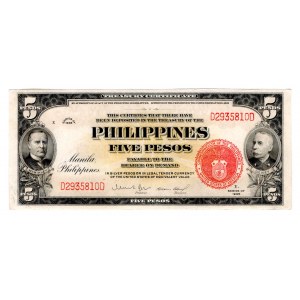 Philippines 5 Pesos 1936