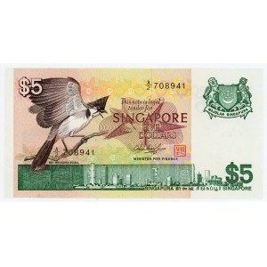 Singapore 5 Dollars 1976 (ND)