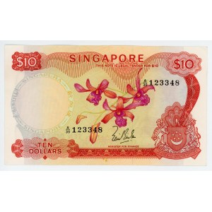 Singapore 10 Dollars 1967