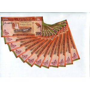 Sri Lanka 12 x 100 Rupees 2015