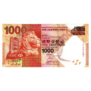 Hong Kong 1000 Dollars 2013