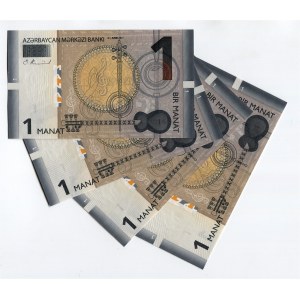 Azerbaijan 4 x 1 Manat 2017