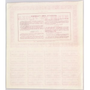 Romania Société des Mines de Firiza Paris 10 Parts d'Interet 1895