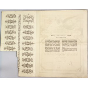 Romania Société d'Éclairage de Clausenbourg & Extensions S.A., Cluj / Bruxelles, Preffered Share for 250 Francs, 1896, Capital 1.500.000 Frs 1896