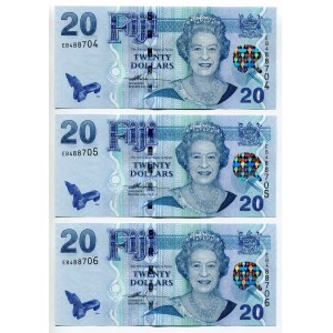 Fiji 3 x 20 Dollars 2007