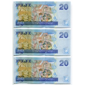 Fiji 3 x 20 Dollars 2007