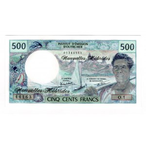 New Hebrides 500 Francs 1970 - 1981