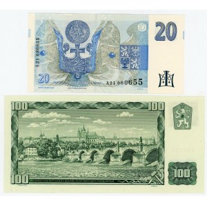 Czech Republic 20 & 100 Korun 1993 - 1994