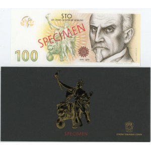 Czech Republic 100 Korun 2019 (2020) Specimen 100th Anniversary of the Czechoslovak Crown Series B