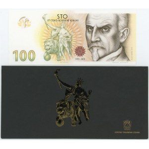 Czech Republic 100 Korun 2019 (2020) 100th Anniversary of the Czechoslovak Crown Series A